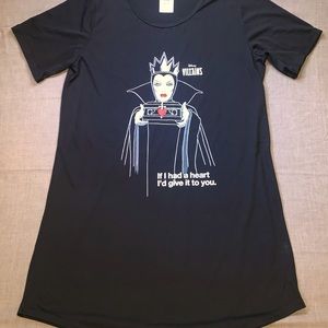 Disney Villains Evil Queen Snow White Pajama Dress Cuffed S/S Size M Women